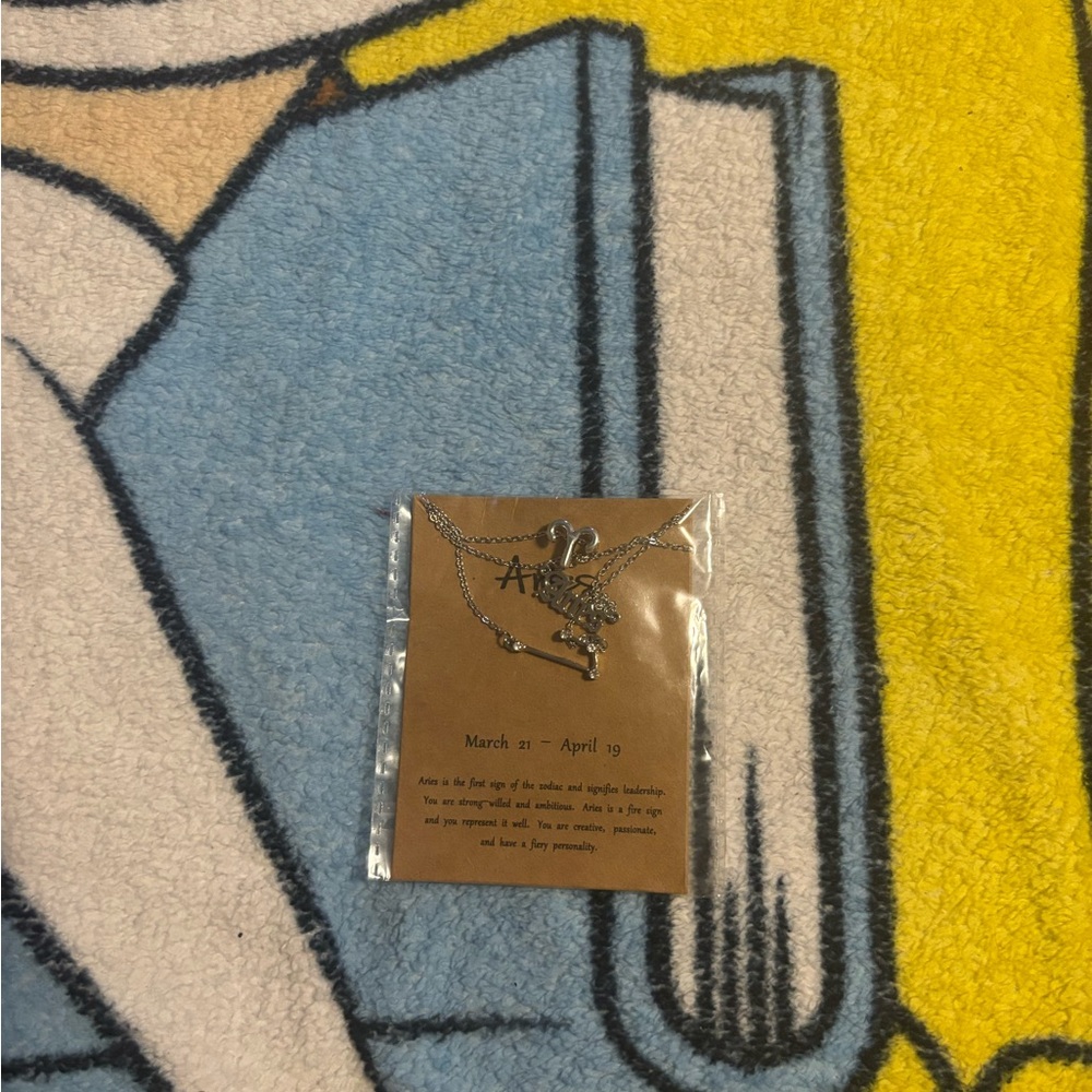 Silver Aries Constellation Necklace - Zodiac Jewelry